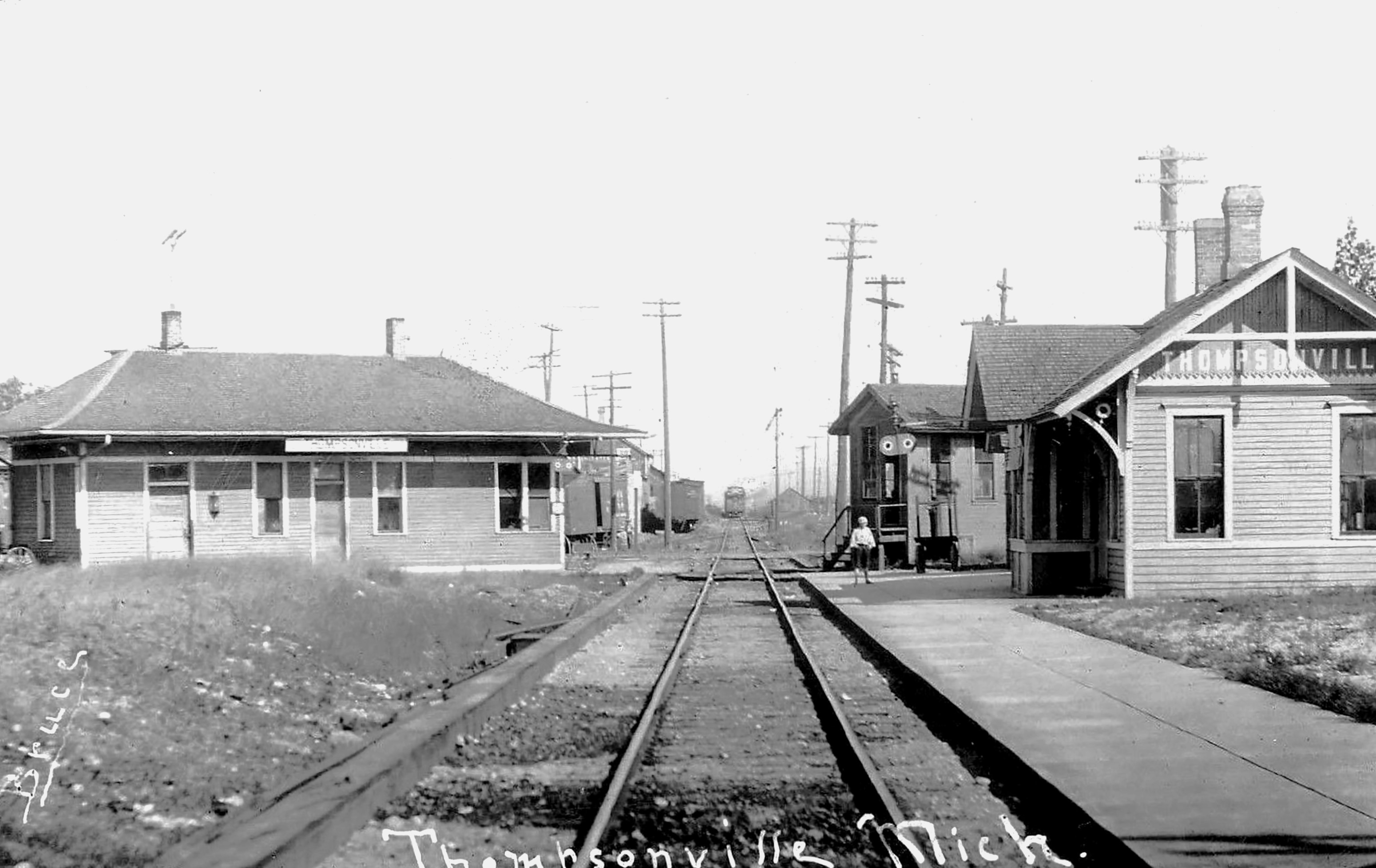 Side by side depots at Thompsonville